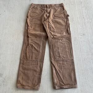 Carhartt B01 BRN brown double knee work wear carpenter pants